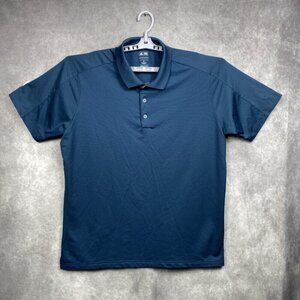 Adidas Golf PureMotion Polo Shirt Mens XL Navy/Gray Trim Collar Short Sleeve